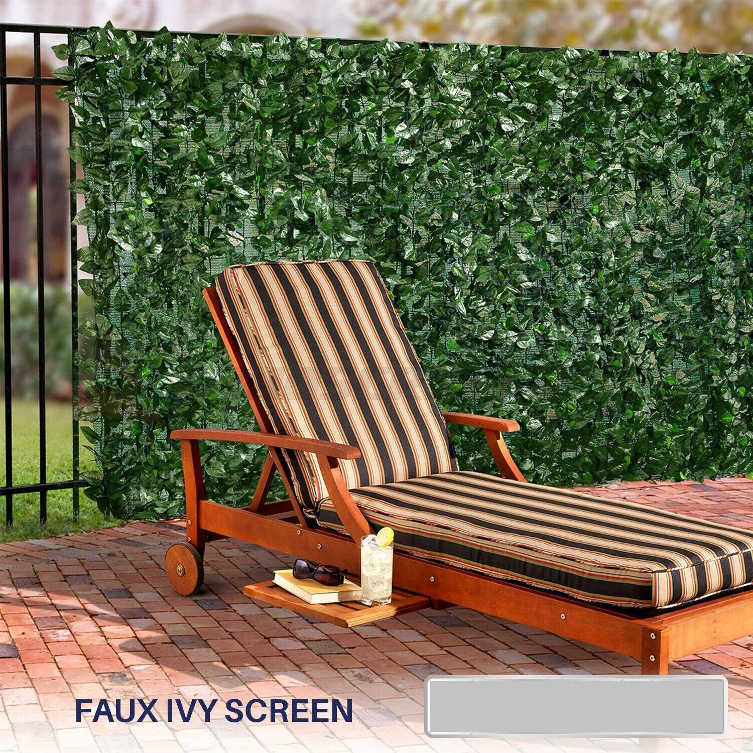 72"(h) Artificial Faux Ivy Leaf Privacy Fence Screen Decor Panels Outdoor Hedge